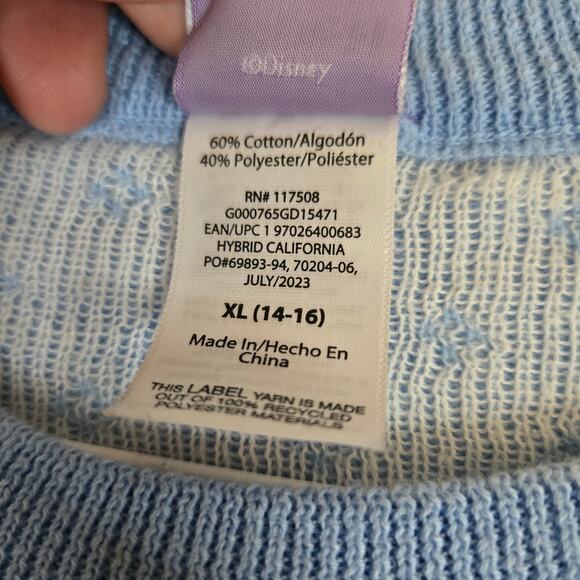 Disney Stitch Christmas Holiday Ugly Sweater Kids XL Blue Cute 0709 - Picture 4 of 7